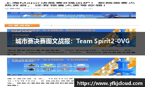 城市赛决赛图文战报：Team Spirit2-0VG